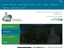 Tablet Screenshot of firstchurchredding.org
